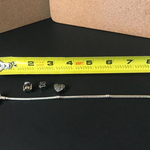 Silver Bracelet Grandma/Books/reading chair w/cat nana nanna noni nonni grammy - Picture 10 of 10